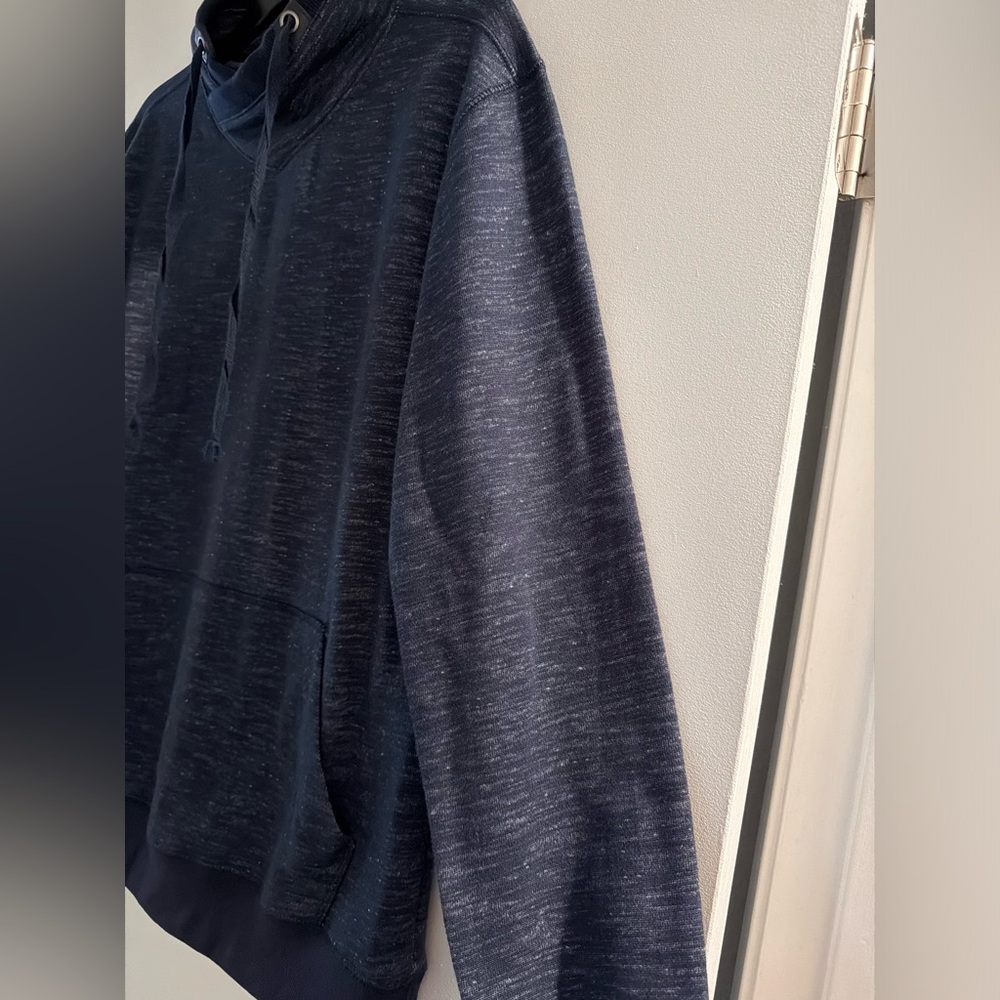 Black Pullover with Drawstring Neck - Picture 3 of 9